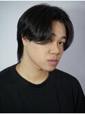 襟足ありセンターパート