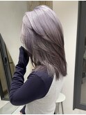 ルーツカラーラベンダーカラーレイヤーカットウルフカット