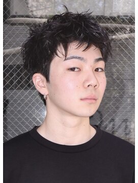 ヘアカロン 熊本本店(Hair CALON) メンズカットパーマラフショート刈り上げ無し熊本下通