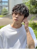 波巻き/スパイラルパーマツイストスパイラルメンズカット