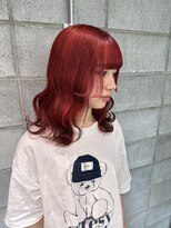 ノル 栄矢場町(nol)&nbsp;レッドカラー×エンドカラー(ブラウンエンドカラー/暖色系)