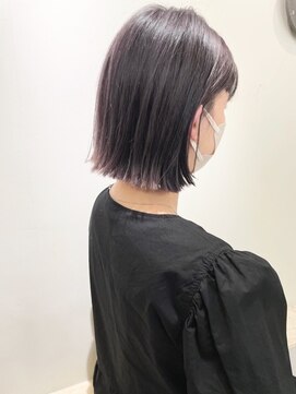 ヌース(NOUS) ボブ/グレージュ/ショート/天神/艶髪/透明感/ストレートヘア