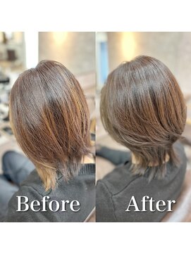 白髪ぼかし(ベージュ)白髪キレイにマイナス10歳