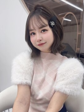 ロンドルピナス 小倉(Lond Lupinus) 黒髪カタログ/オリーブグレー/ココアベージュ/小顔に見せるヘア