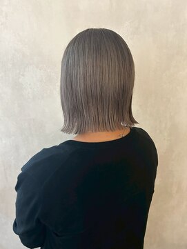 髪質改善/顔周りレイヤーカット/グレージュ[千葉/千葉駅]