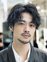 フィフスパーク(fifth PARK)&nbsp;渋谷スパイラルパーマメンズヘアシャドウパーマメンズカット緩め