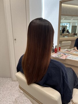 アッシュ 宮前平店(Ash) 【セミロング×縮毛矯正】