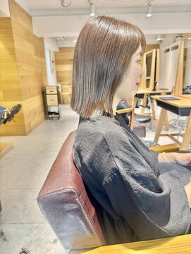 アーティクル(Article) 【Article 二子玉川】30代40代50代艶髪まとまる切りっぱなしボブ