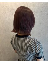 ロッカヘアエジェ(ROCCA hair eje.)&nbsp;大人可愛いモーヴピンクボブ
