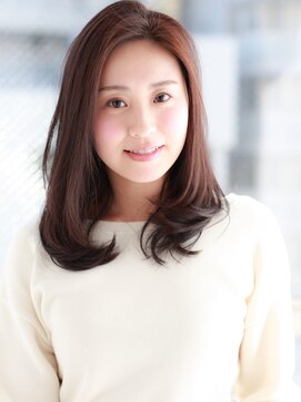 レガーミ(Legami) 透明感シナモンベージュ小顔ロブNO.1　江口藍子 【Legami熊本】