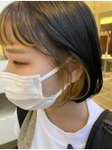 ミニボブ インナーカラー