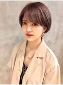 【LIRUA.博多】小顔な丸みショートボブ
