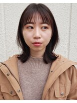 コーディアルヘア 白川本店(Cordial hair)&nbsp;外ハネロブとシースルーバング
