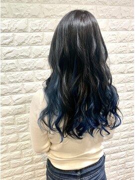 フィックス ヘアー(FIX hair) インナーカラー/ブルー/くすみブルー/ネイビーブルー