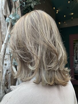 ハンモックヘアーサロン ココナ(Hammock Hair Salon COCONA) ハイライト×ミルクティベージュ