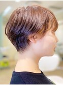 前髪インナーカラーハンサムショート【RENJISHI 松岡】