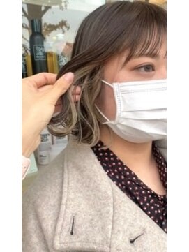 ヘアデザイン ソラ(Sola) イヤリングカラー / ハイトーンミルクティーベージュ