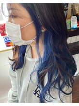 ゴッドヘアーアンドメイク 前橋元総社店(GOD Hair&Make) あおインナーカラー