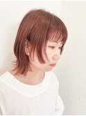 【racic】オレンジピンク×フェイスレイヤー10代20代30代