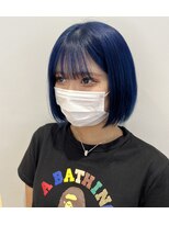 シー(See.)&nbsp;ボブカット×ネイビーカラー【See.上新庄】