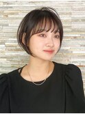 前髪あり/20代30代40代/ひし形レイヤーショートボブ/表参道