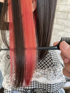 アン ココン(un.cocon) 【un.cocon吉祥寺】インナーカラー チェーリーレッド ♪