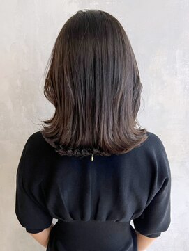 アイティーバイアルバム 八王子店(IT by ALBUM) ミディアム_グレージュカラーボブウルフ_ba404851