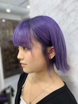インデックスヘアーユー 錦糸町店(in'dex hair - U)&nbsp;ビビットパープル×外ハネ[錦糸町/錦糸町ブリーチ/]