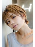 大人かわいい前髪セシルカットココアブラウンフリンジウェーブ