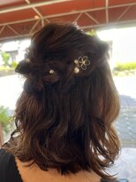 オール 学園前店(oar)&nbsp;ハーフアップアレンジ