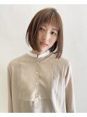 20代30代40代50代大人シースルーボブ