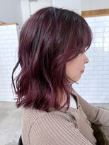 アトリエ ジジ(atelier ZiZi)&nbsp;ボルドールビー　顔まわりレイヤーボブ