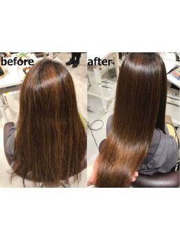 【髪質改善トリートメント】周りに褒められる、柔らかく自然なストレートが人気◎理想のうるツヤ髪が叶う☆