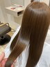 【毛先までツルツル実感】透明感カラー＋カット＋ダメージ補修で最高のうる艶