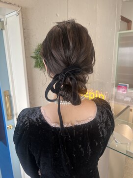 ペピンバイメルシー(pepin by merci.) ＊ ゆるふわシニヨン【結婚式/お呼ばれ/イベント】