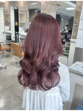 ブレス 小阪店(brace) ブリーチ無しピンクカラー☆