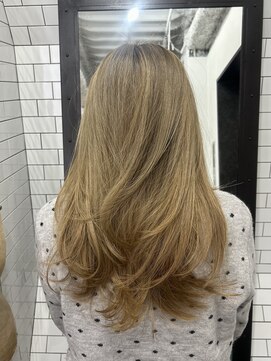 レガーレ(Legare) 【広島韓国ヘア】ハッシュカット × まろやかベージュ