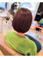 ヘアアトリエ ナイン(hair atelier nine)&nbsp;イメチェン/マロンベージュ/刈り上げボブ/美髪/福島市