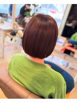 ヘアアトリエ ナイン(hair atelier nine) イメチェン/マロンベージュ/刈り上げボブ/美髪/福島市