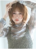 【emu井上信洋】ビタミンカラーのミニウルフくびれヘア/20代30代