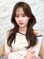 ロンド フィーユ(Lond fille)&nbsp;◇オリーブグレー韓国風巻きレイヤーカットマロンベージュ銀座