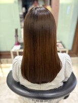 パーマ落としラボ アピッシュ 銀座(apish)&nbsp;パーマ落としでナチュラル艶ストレート