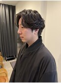メンズセンターパート/ニュアンスパーマ/メンズパーマ