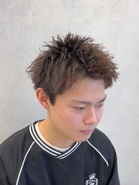 ルースト 南堀江店(ROOST) 刈り上げセンターパート/波巻きツイストスパイラル/南堀江