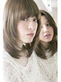 【銀座】CALON/ナチュラルストレートのシンプルミディアムボブ