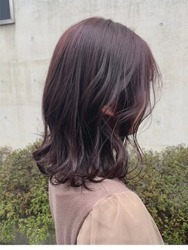 アクアオモテサンドウ(ACQUA omotesando) ＊ブリーチなしラズベリーピンクブラウン！暖色系パープルピンク