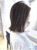 20代30代40代小顔ボブ外ハネハイライトカラー