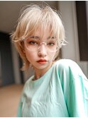 【GEEKS渋谷】ハイトーン/ブロンド/ウルフカット/イメチェン