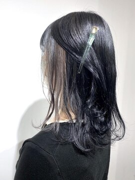 クアトログランシュ 水戸店(QUATRO×GranCieux) イヤリングカラー×グレー 【水戸/ブリーチ/インナーカラー】