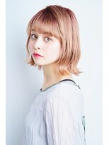 ユニックス モザイクモール港北店(UNIX)&nbsp;【UNIX港北店】マカロンピンクボブ#ブリーチ#ニュアンスカラー